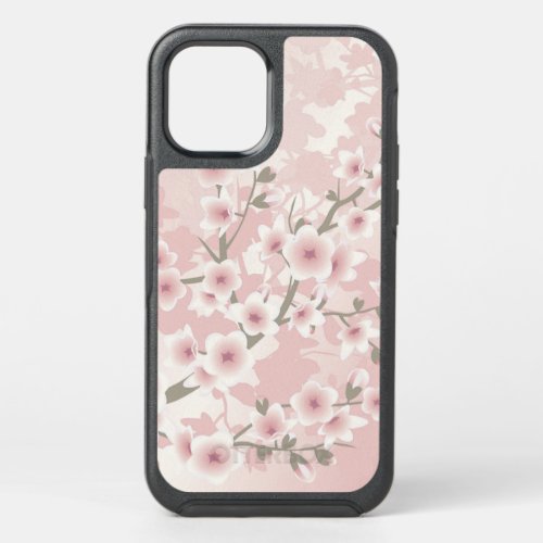 Vintage Blush PInk Cherry Blossom OtterBox Symmetry iPhone 12 Case