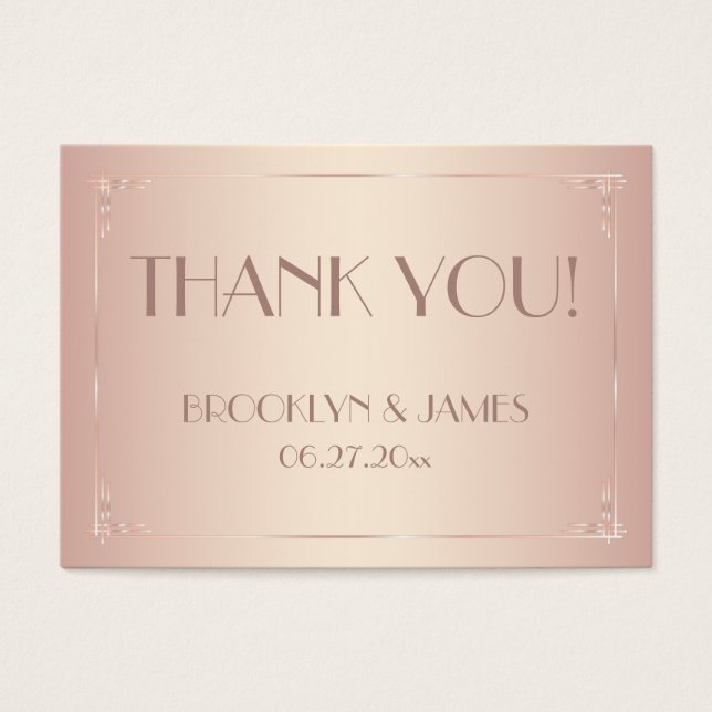 Vintage Blush Wedding Favor Tags (Front)