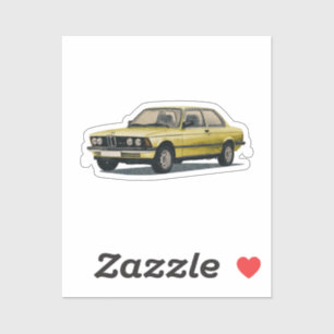 Vintage BMW Car Vehicle Sticker