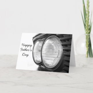 Vintage BMW headlights Father's day Card