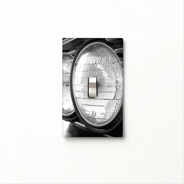 vintage BMW headlights Light Switch Cover (In Situ)