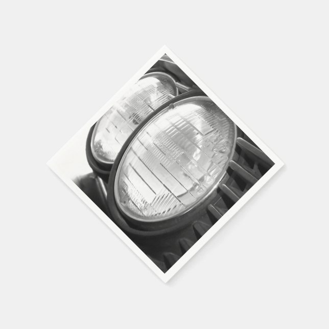 Vintage BMW headlights Napkins (Corner)
