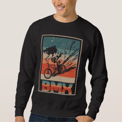 Vintage BMX Biking Boys Bicycle Motorcross Sweatshirt