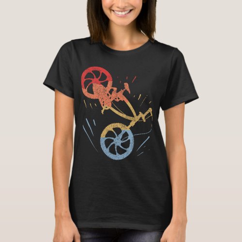 Vintage BMX Trick Bike Freestyle Stunt Bicycle T_Shirt