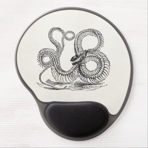 Vintage Boa Snake Skeleton Personalized Template Gel Mouse Pad