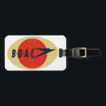 Vintage BOAC Airline Logo Luggage Tag<br><div class="desc">This beautiful item features a vintage logo from the BOAC (British Overseas Airways Corporation),  which operated from 1939 through 1974. The perfect item for aviation buffs,  or fans of vintage graphics and anything retro!</div>
