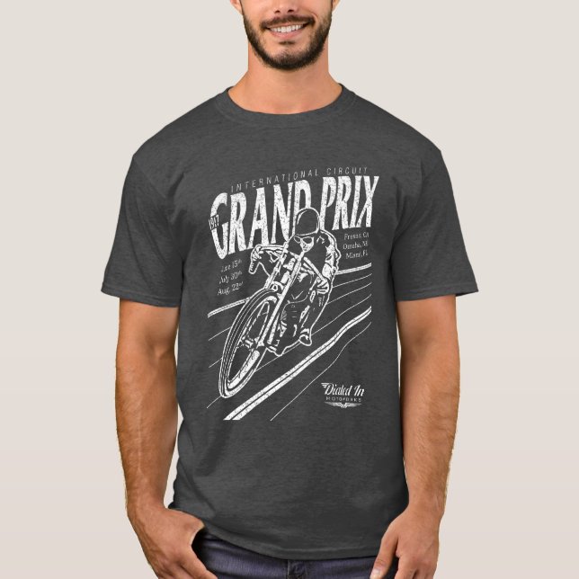 Vintage Board Tracker Grand Prix Motorcycle Shirt (Front)