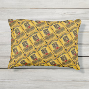 "Vintage-Boars Head Wine Label-1940" Outdoor Pillow