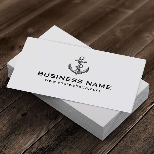 Vintage Boat Anchor Professional Nautical  Business Card