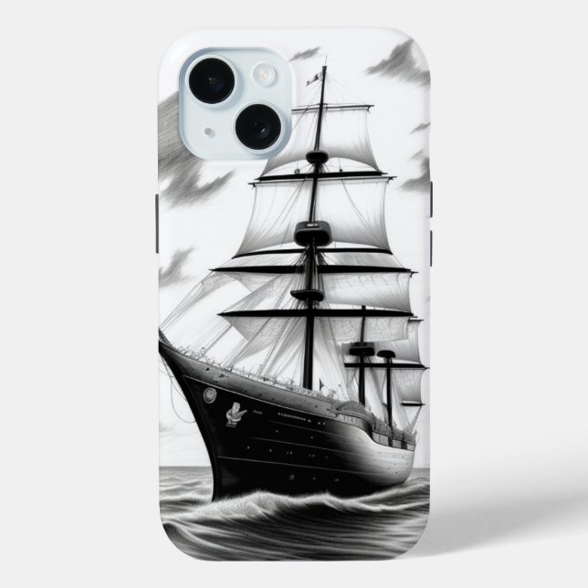 Vintage Boat Case-Mate iPhone Case (Back)
