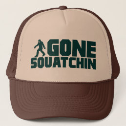 vintage Bobo GONE SQUATCHIN Hat Finding Bigfoot