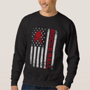 Vintage Bocce Ball USA Flag Bocce Ball Player Bocc Sweatshirt