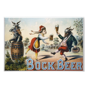 Vintage Bock Beer Photo Print