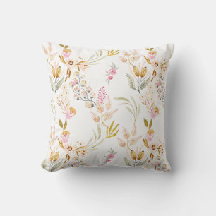 Vintage Bohemian Floral Tapestry Pillow - Ethnic F