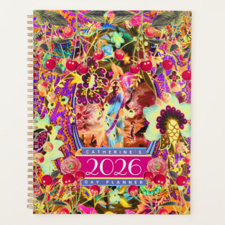 Vintage Bohemian Goddess Neon 2026 Day Planner