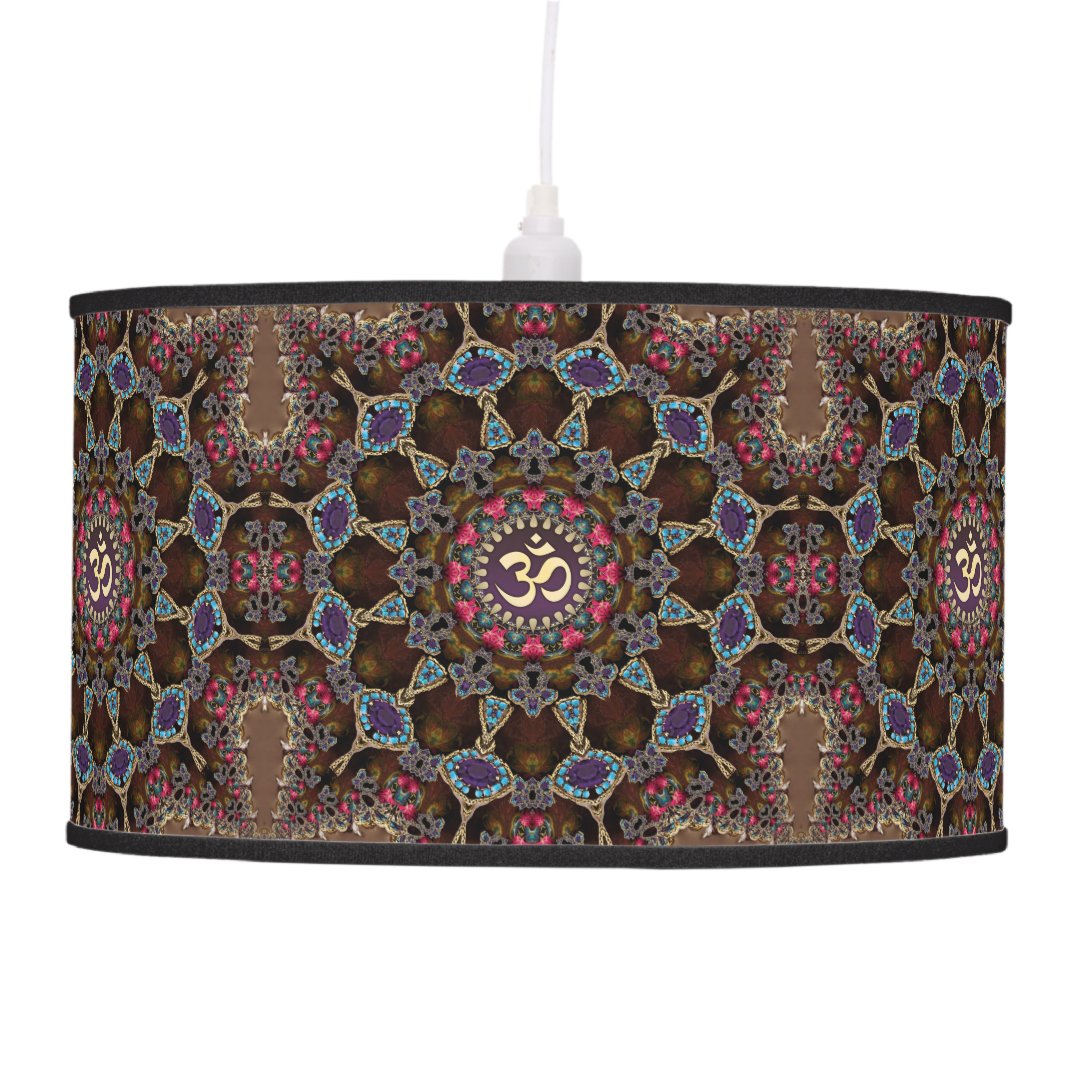 Vintage Bohemian Spiritual OM Symbol Lamp shade Zazzle