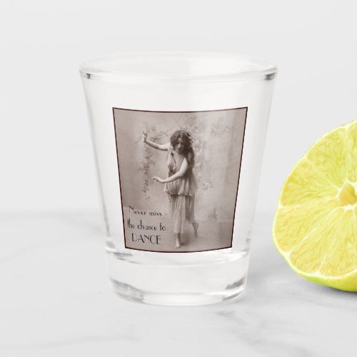 Vintage Bohemian Woman Shot Glass