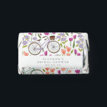 Vintage Boho Bicycle Floral Custom Bridal Shower  Hershey's Miniatures<br><div class="desc">Vintage Boho Bicycle Floral Custom Bridal Shower Hershey's Miniatures</div>