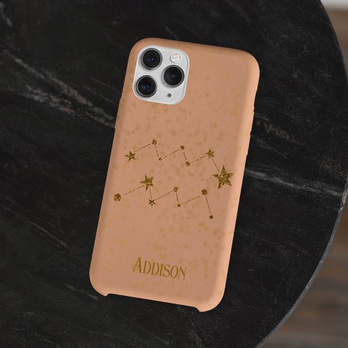 Vintage Boho Celestial Aquarius Star Sign Zodiac iPhone 15 Pro Max Case