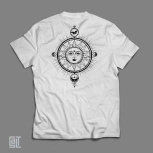 Vintage Boho Chic Mystical Celestial Sun Cosmic T-Shirt