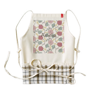vintage,boho chic,retro,floral,pattern,girly,trend zazzle HEART apron