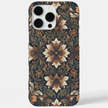 Vintage Boho Damask Floral Medallion Pattern iPhon