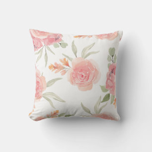 Vintage Boho Floral Tapestry Pillow