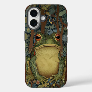 Vintage boho forest frog iPhone 16 case