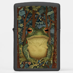 Vintage boho forest frog zippo lighter