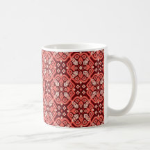 Vintage Boho Geometric Floral Pattern