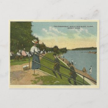 Vintage Bois Blanc Island Detroit Michigan Postcard by thedustyattic at Zazzle