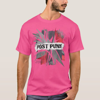Vintage Bold Abstract Post-Punk Music Art Design T-Shirt