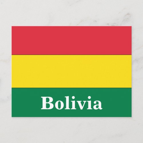 Vintage Bolivia Travel Tourism Postcard