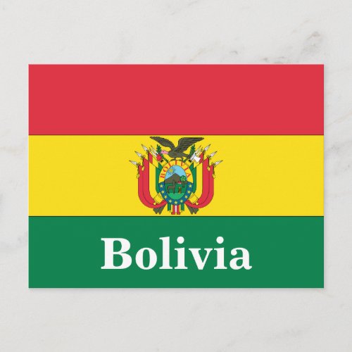 Vintage Bolivia Travel Tourism Postcard