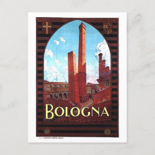 Vintage Bologna Italy Travel Postcard