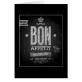 Vintage Bon Appetit Poster - Chalkboard (Front)
