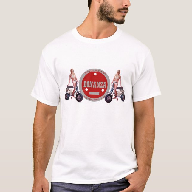 Vintage Bonanza Mini Bike T Shirt (Front)
