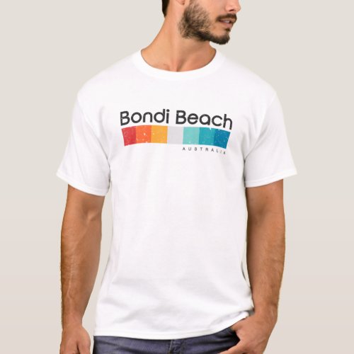 Vintage Bondi Beach Australia Retro Design T_Shirt