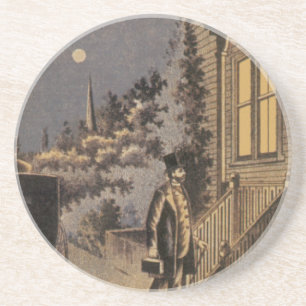 Vintage Book Cover Doctor Dunlop's Family Practice Drink Coaster