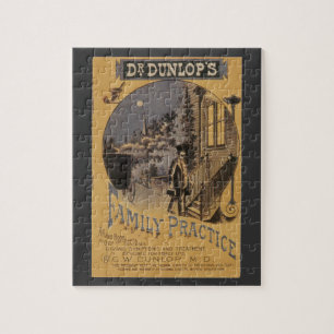 Vintage Book Cover Doctor Dunlop's Family Practice Jigsaw Puzzle