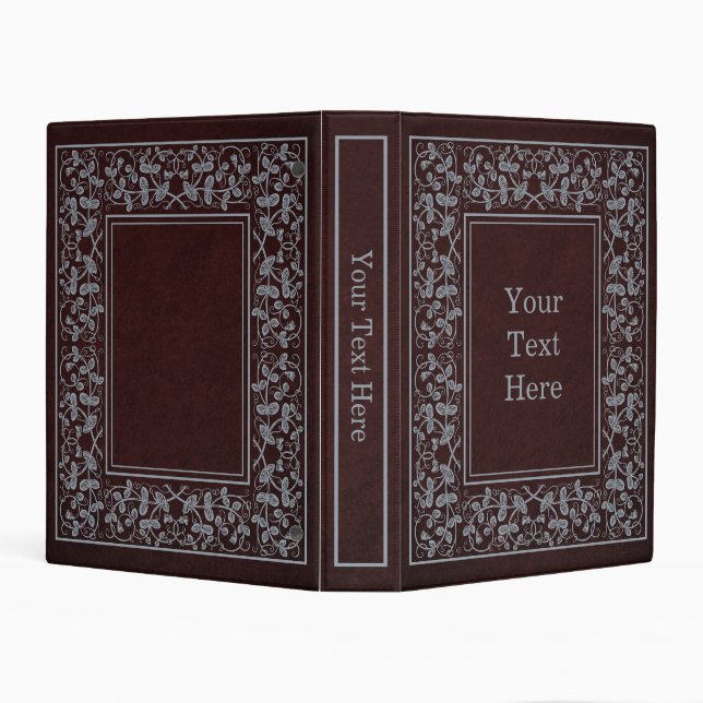 Vintage Book Cover Floral Mini Binder (Background)