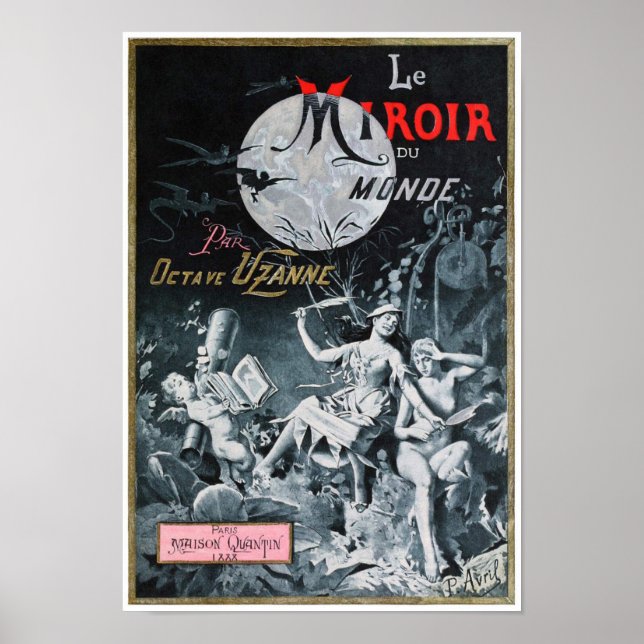 Vintage book cover " Le Miroir du Monde" poster (Front)