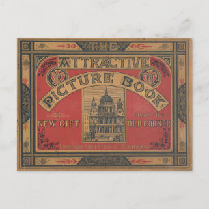 Vintage Book Cover Postcard