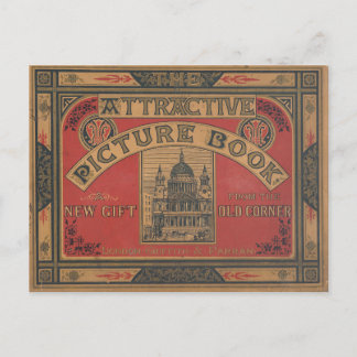 Vintage Book Cover Postcard