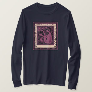 Vintage Book Lover Art Nouveau Literary Quote T-Shirt