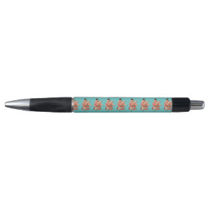 Vintage Book Lover Reading Illustration Pen