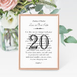 Vintage Book Page Wedding Table Number<br><div class="desc">Perfect for book lovers and story tellers, this unique vintage style wedding table number can be fully personalized with your own love story. Includes the bride and groom's names, the title "Love at First Sight" or other title of your choice, chapter number, custom book page wording, and a table number...</div>