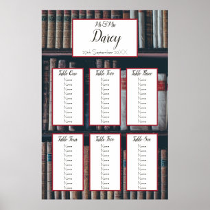 Vintage Bookcase Seating Chart