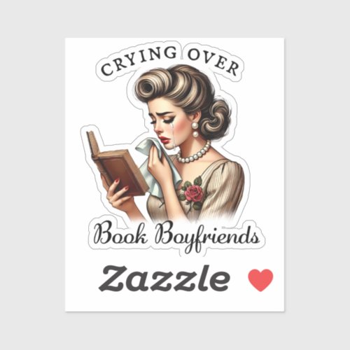 Vintage Bookish Retro Sticker