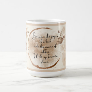 Vintage Booklover Coffee Quote Bookmark Mug